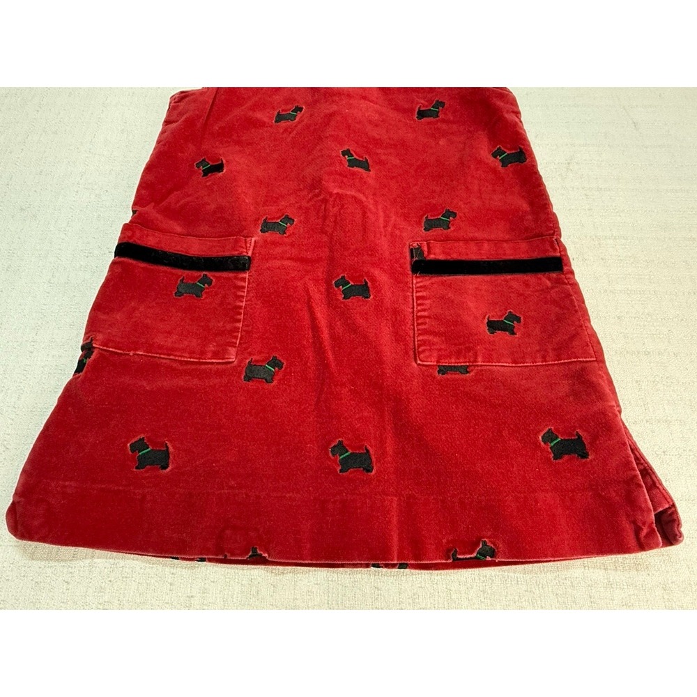 Vintage Lilly Pulitzer Dress Girls Size 5 Red Scotty Dog Pattern - Picture 2 of 9